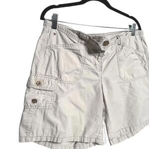 Tommy Hilfiger Women's Khaki Cargo Shorts - Size 10